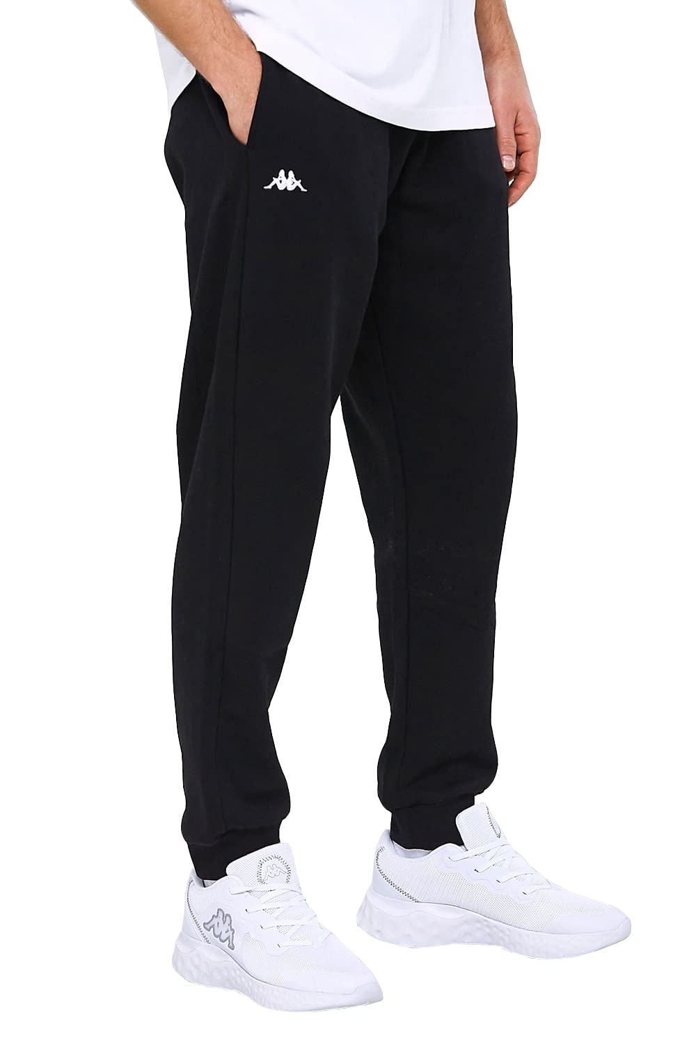 Kappa VRODELL I Pantalon de survêtement pour homme en tissu Sweat-shirt I pour le sport et les loisirs et le fitness I Taille avec cordon de serrage