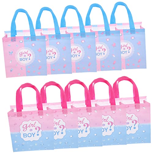 Dulcicasa 16個 キャンディーグッズバッグ ベビーシャワーパーティー 赤ちゃんのための 不織布 (23.00X22.00X11.00CM)