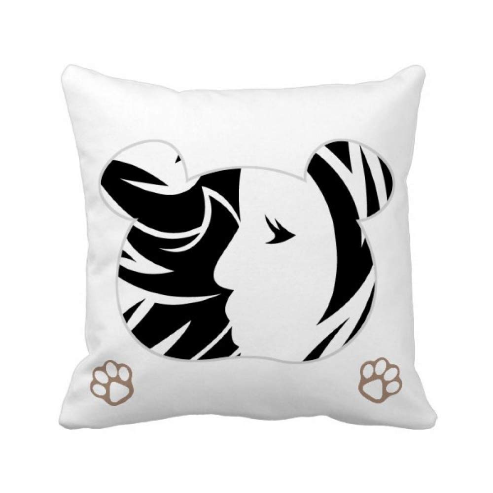 Housse de coussin Vierge motif zodiaque carré décoration taie salon chambre