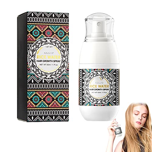 TOKUGOME Japan Rice Water Hair Serum Mist,Fermented Rice Water Serum,Rice Water Hair Growth Treatment Leave-in Scalp Spray,Natural Rice Wash Water Essence for Dry Damaged Hair 50ml (1PCS) Cover