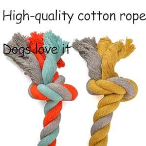 LUCKITTY 2 Pack 15.7 Inch Dog Rope Toys for Large Aggressive Chewers, Heavy Duty Indestructible Dog Chew Toys, Teeth Cleaning, Yellow Orange LUCKITTY 2 Pack 157 Inch Dog Rope Toys for Large Aggressive Chewers Heavy Duty Indestructible Dog Chew Toys Teeth Cleaning Yellow Orange