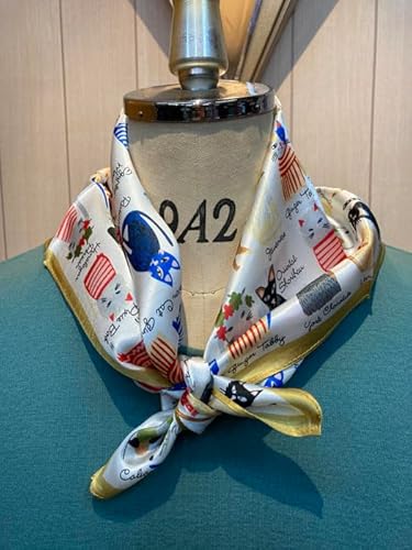 ⭐️未使用⭐️ ミュウミュウ シルク スカーフ 猫柄 ネイビー キャット ミュウミュウ シルク スカーフ 猫柄 ネイビー キャット - メルカリ