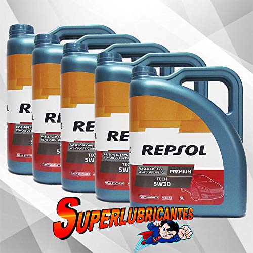 Mundocoche Repsol Preminum Tech 5W30 5x5L(25Litros)