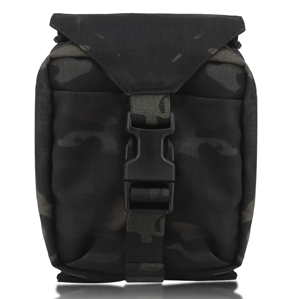 Kit táctico Molle de primeros auxilios IFAK, bolsa de almacenamiento variada, bolsa de emergencia médica de liberación rápida, para deportes al aire libre, juego militar (Multicam/BK)