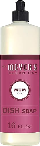 Miniatura 2 de Mrs. Meyer's Clean Day - Detergente líquido para platos, aroma a crisantemos, fórmula biodegradable 16 fl oz paquete de 2 unidades
