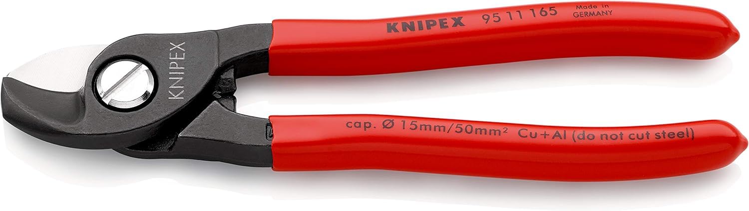 KNIPEX 95 21 165 kabelschaar met openingsveer met