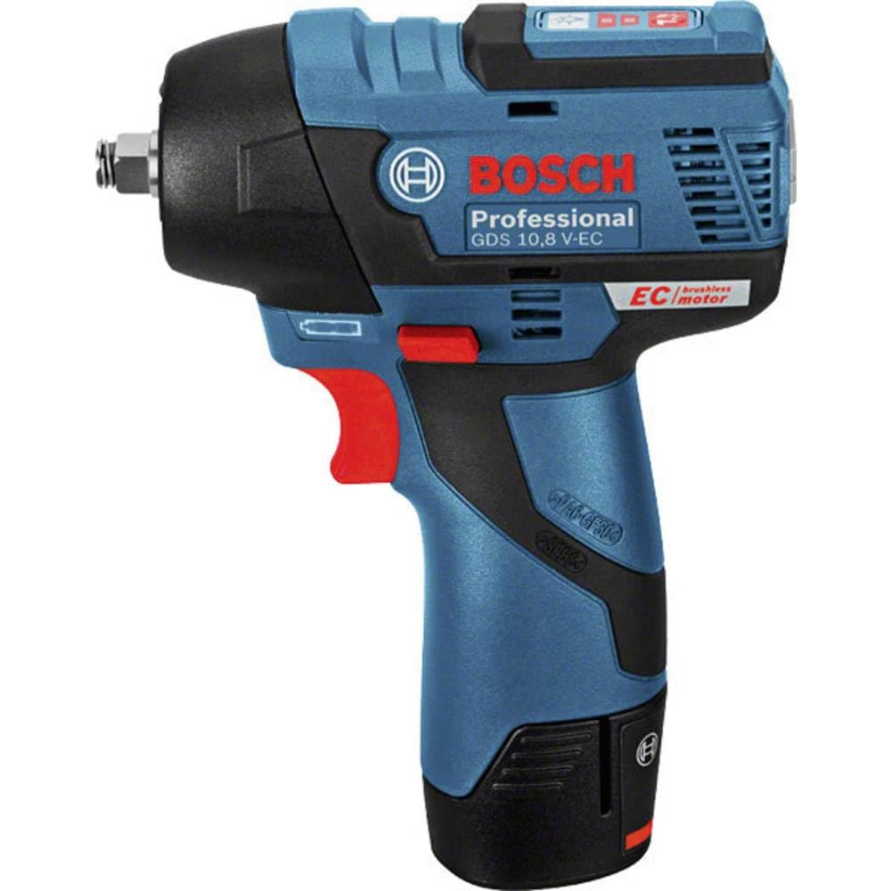 Bosch Professional 12V System - Avvitatore a impulsi senza fili GDS 12V-115 (senza batteria, coppia massima: 115 Nm, in L-BOXX)