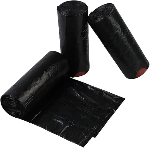 Miniatura 4 de Bolsas de basura pequeñas con cordón de 4 galones, bolsas de basura negras, 108 unidades