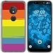 Produktbild PhoneNatic Case kompatibel mit Motorola Moto G7 Play Silikon-Hülle Pride Regenbogen M6