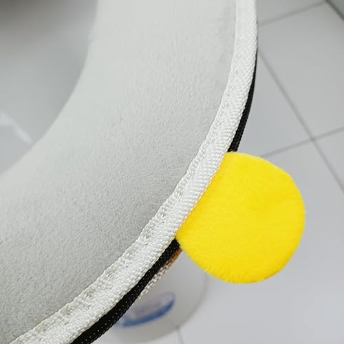 Miniatura 3 de Wuyue Hua 2 Pieces Thicker Bathroom Soft Toilet Seat Cover Pad with Handle Toilet Lid Cover Cushion Soft Thicker Washable Fits All Oval Toilet Seats