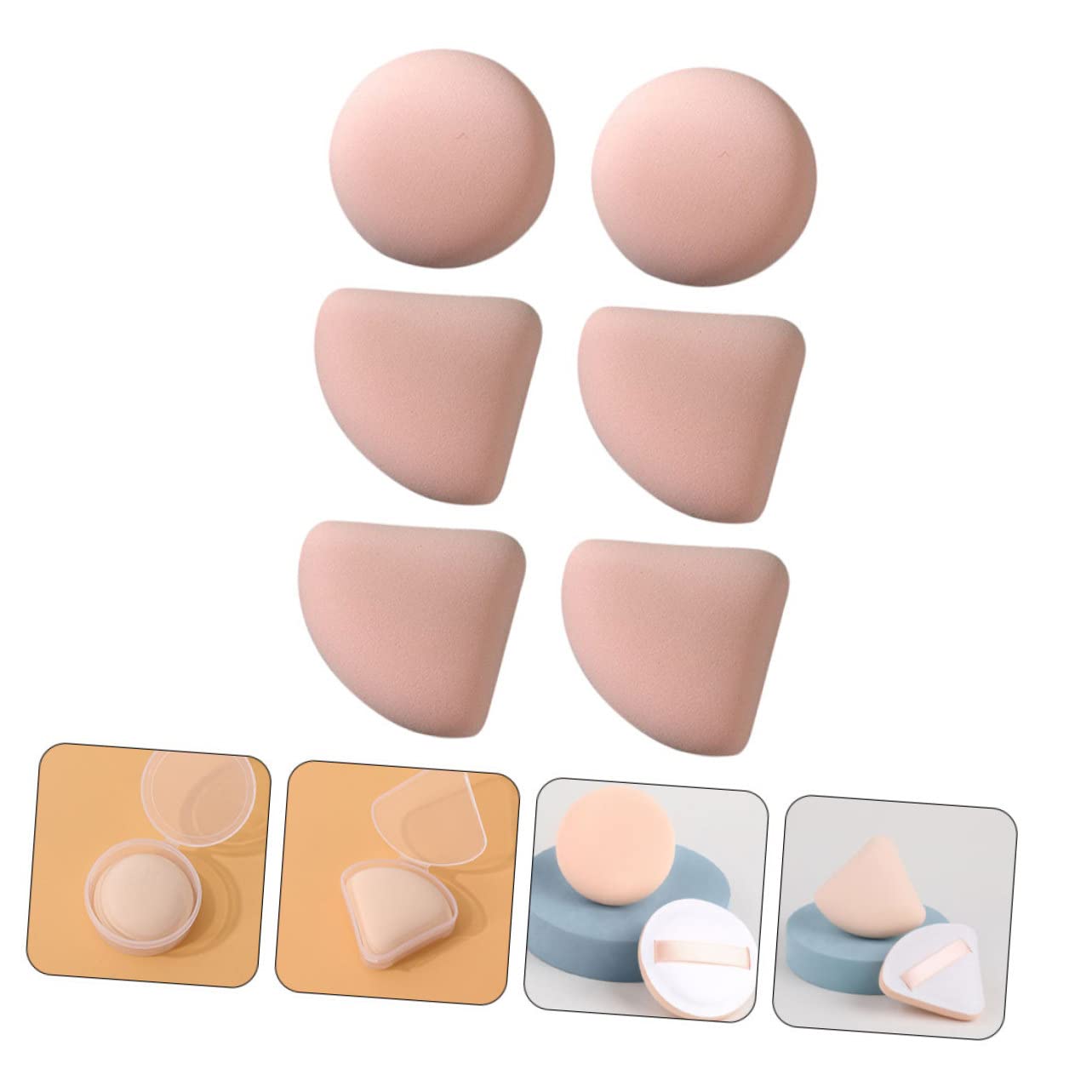 Didiseaon Pz soffio a cuscino d'aria spugne di bellezza piccoli piumini da cipria frullatori fard per le guance accessori per il trucco soffi morbidi il Rossore crema