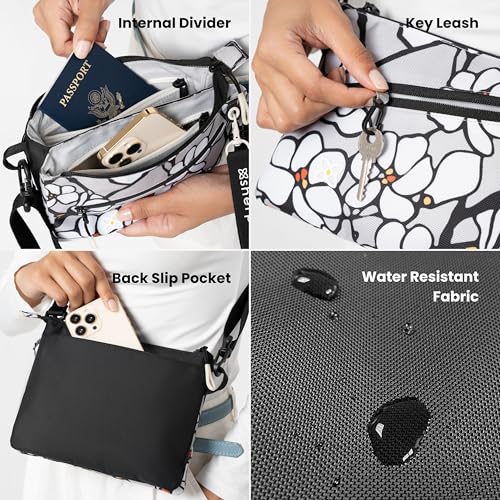 Image of Sherpani Zoom, Small Crossbody Purse, Nylon Crossbody Bag, Lightweight Cross Body Bag, Sleek Dual Pouch, Purses for Women