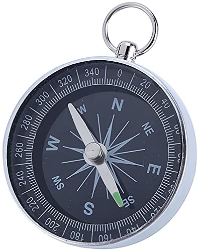 U-M Portable Pocket Compass with Aluminum Edge High Precision&Stability for Outdoor CamHiking Sports Navigation Useful Design