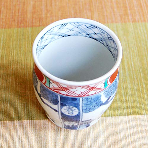 Amazon｜湯のみ 湯飲み おしゃれ 高級 有田焼 伊万里焼 染錦寿紋割山水