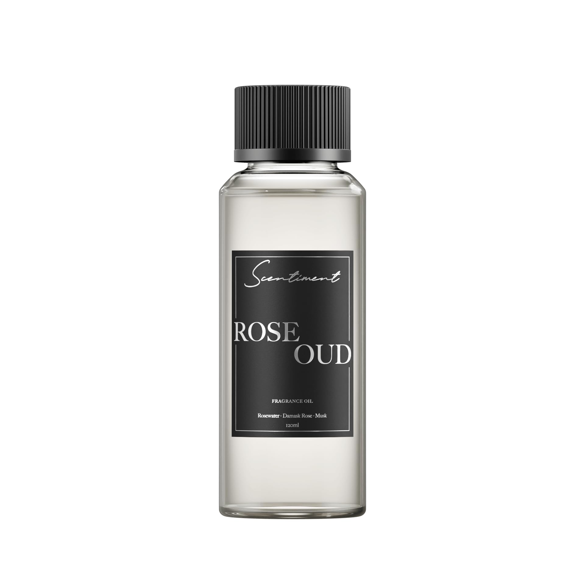 Scentiment - Rose Oud Collection Diffuser Oils | Aromatherapy Home Fragrance | Luxurious Scent with Notes of Rosewater, Damask Rose, Musk, 120ml