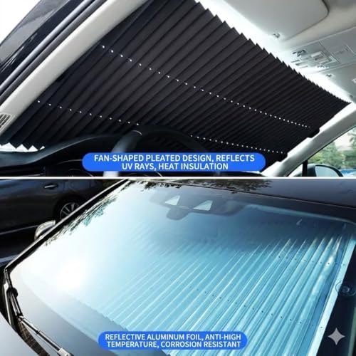 Pare-brise brûlant sur Abarth 500 ? Solution rideau pliable 70cm - 3