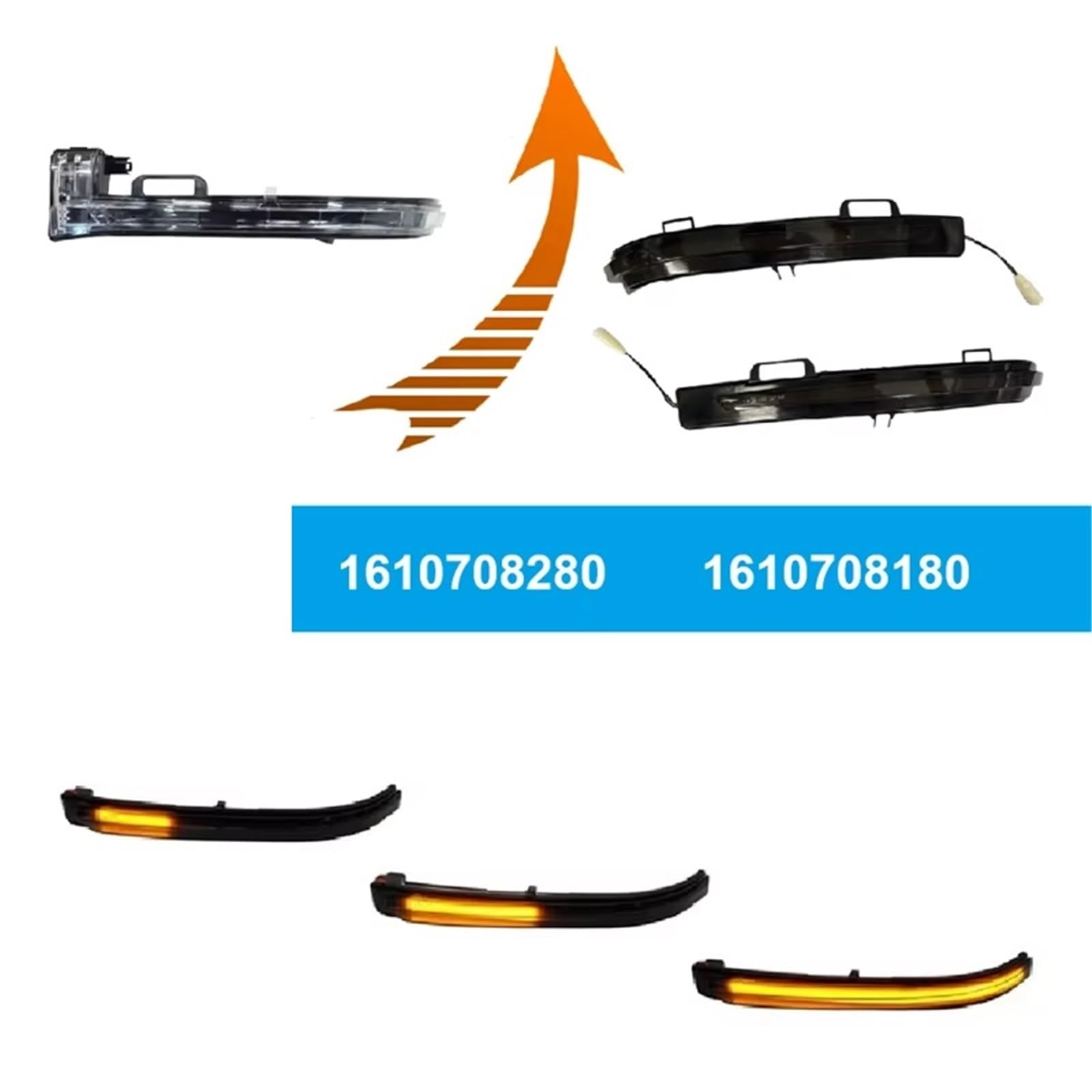 Indicatori Direzione laterali Per Peugeot 308 Per MK2 | 2013-2021 Lampada Segnalazione Indicatore Direzione Specchietto Laterale 1610708280 Aggiornato A Lampeggiante LED