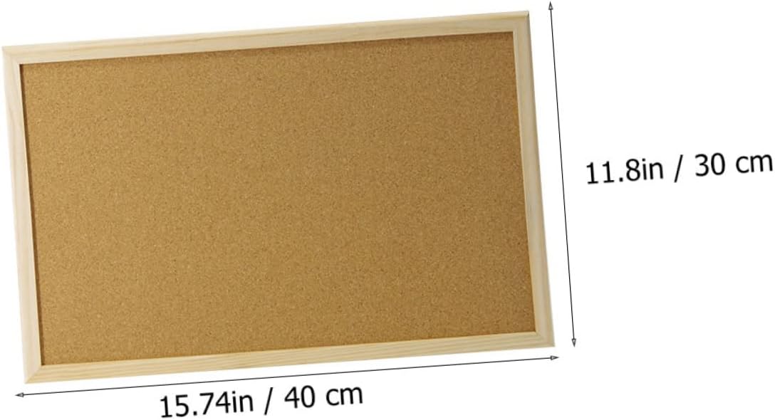 Gadpiparty Multi-Functional Framed Cork Board Pine Memo Board for Home Message Display for Organizing Notes and Photos Decor for Boys and Girls Rooms and Offices