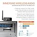 Auris Blume Pro HiFi Bluetooth 5.3 Music Receiver Long Range Bluetooth Adapter with Audiophile DAC, LDAC, aptX HD, OLED Display & Optical Coaxial AUX Output for Home Stereo, AV Receiver or Amplifier