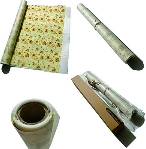 Beeswax wrap food wraps 1.5m Roll | Sandwich paper | Natural Bees wax | Eco Friendly food storage | Biodegradable, Washable and Reusable | Sustainable Cling Film (150cm x 33cm)