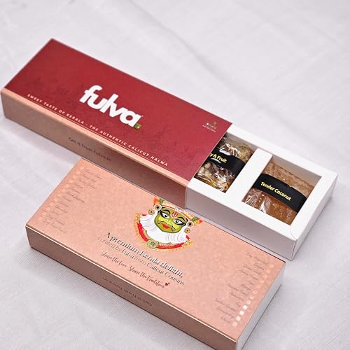Image of Fulva 3 Assorted Premium Kozhikoden Halwas 200g | Kiwi, Honey Dry Fruit & Tender Coconut Halwa Mix Flavours | Kerala Halwa, Indian Dessert, Mithai, Soft Chewy Sweets, Gift Pack