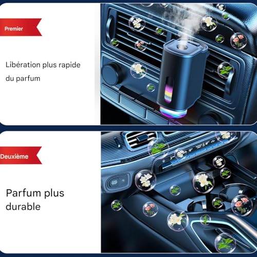 Diffuseur d'huile essentielle pour voiture rechargeable avec LED - 5