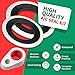 60 PCS A/C System Compressor Gasket Seals, 9 Sizes Automotive Air Conditioning Compressor Port Seal Washer Kit, Universal Repairs Gasket Bonded Seal Assortment Set