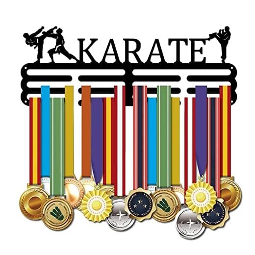 SUPERDANT Karate Medalla Titular Medallas Soporte de Exhibición Montaje En Pared Colgador Decoración Porta Medallas Más de 60 medallas