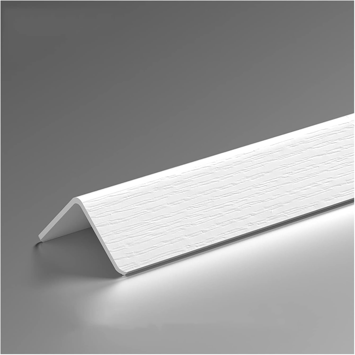 Grain Finishes Corner Shield for Walls, 89° Corner Guard Edge Protector for Tile/Glass/Wooden Wall/Wallpaper, Waterproof Protective Decor Strips(White,0.8m(2.6ft))