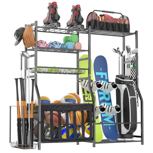 organizelink Garage Sports Equipment Organizer, Strong Load Bearing Golf Bag