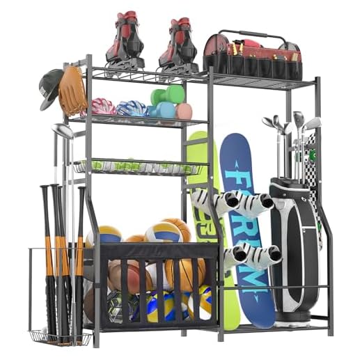 OrganizeLink Garage Sports Equipment Organizer