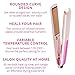 Lee Stafford Professional Hair Straightener/Flat Iron - Coco LoCo Ceramic Straightening Irons - Variable Temperature Control - Floating Plates - Pink Styler