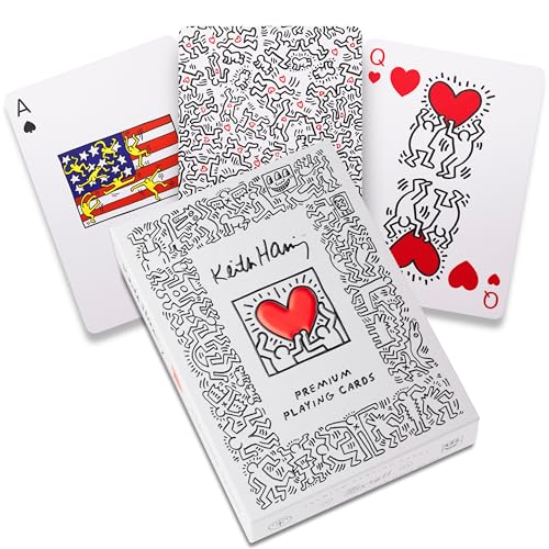Baraja de póker Keith Haring estilo Pop Art miniatura 4