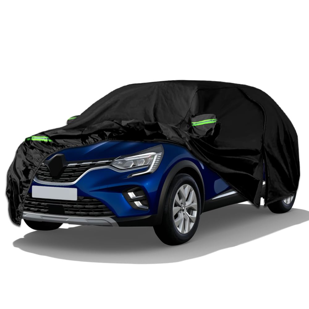 Funda Coche Exterior Compatibles con Renault Captur 2013-2026, Cubierta para Coche Impermeable, Coberturas Completas con Tira Reflectante