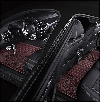 Image of MINANSH 9D Premium Leatherette Car Foot Mat Luxurious & Elegant Look | 100% Waterproof and Dust Proof | Custom Fitted 9D Car Floor Tray Mat for Tata Sierra EV 2026 (Full Coffee)
