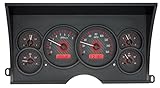 Dakota Digital 88 - 94 Chevy / GMC Pickup Truck Analog Dash Gauges Carbon Fiber Red VHX-88C-PU-C-R