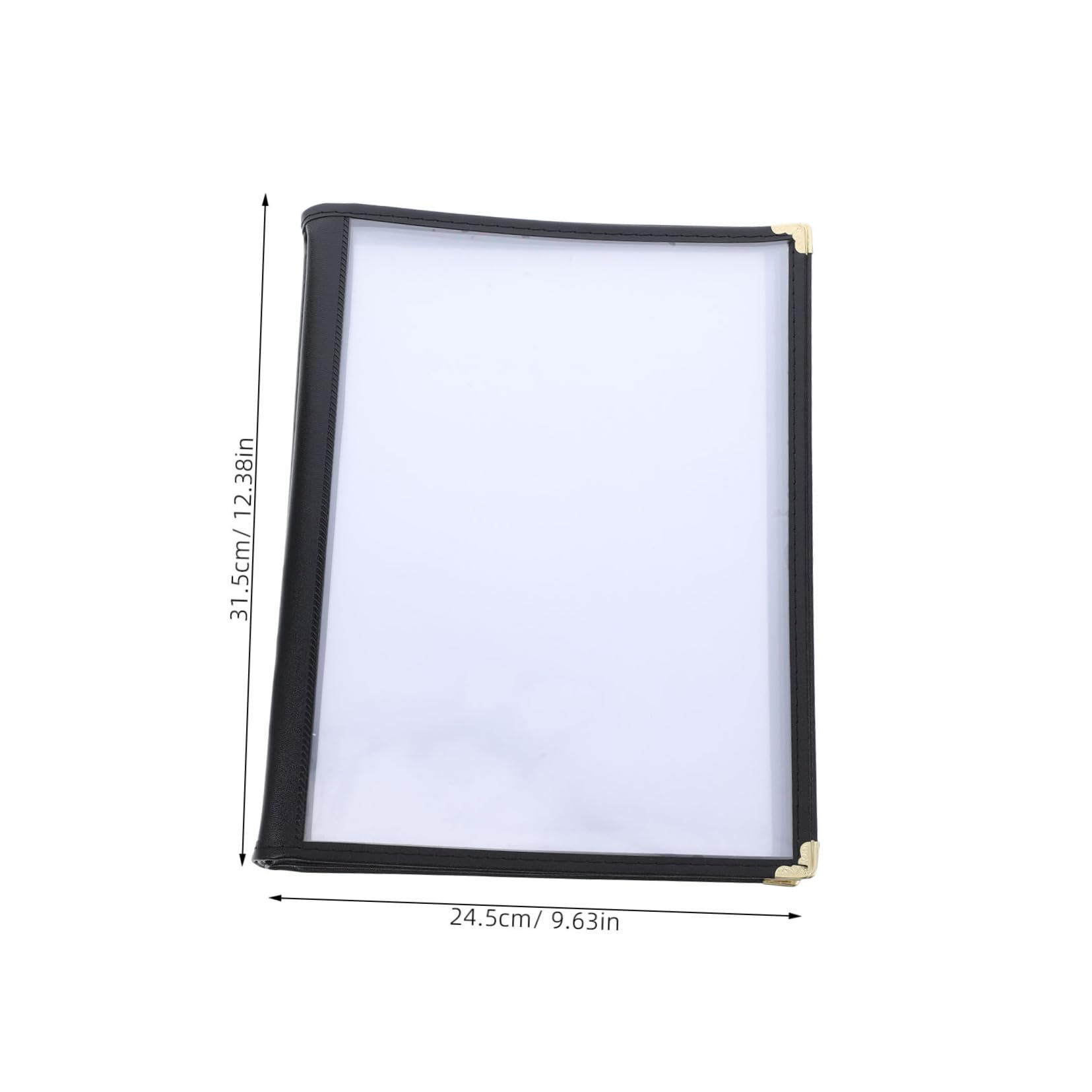 STOBAZA 4 Restaurant Menu Sleeves PVC Menu Book Insert for Bars Easy Menu Change Professional Look