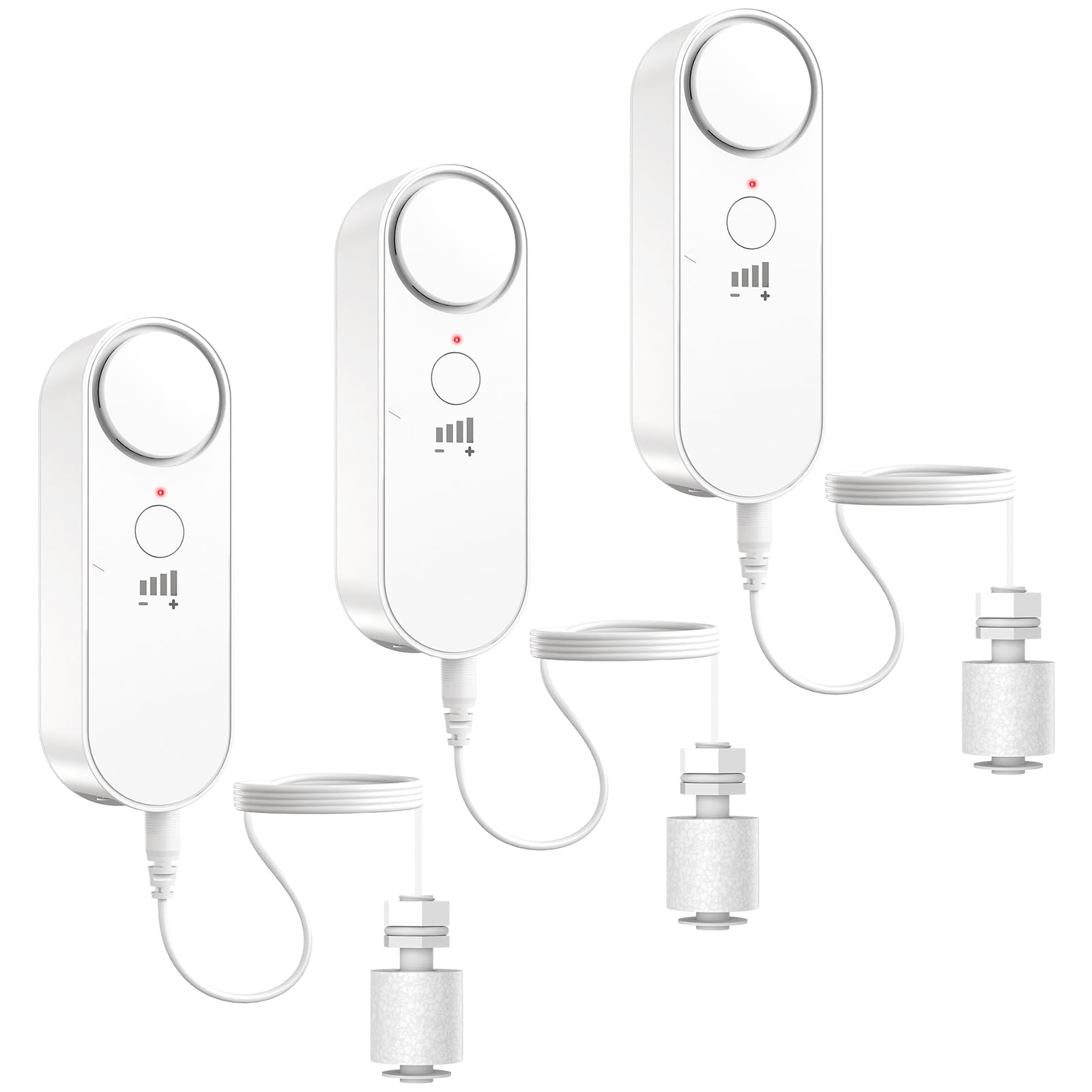 Daytech Water Level Sensor 100 dB Sump Pump Alarm Water Sensors for Leaks with 78 inch Detector Cable and 4 Volume Levels Flood Sensor for Basements(3PC)-image-14
