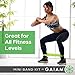 Gaiam Restore Mini Band Kit, Set of 3, Light, Medium, Heavy Lower Body Loop Resistance Bands for Legs and Booty Exercises & Workouts, 12