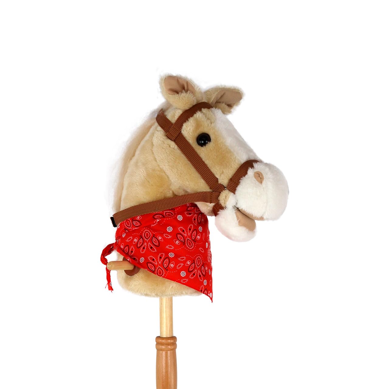 TACHAN - Cabeza de Caballo con Palo Desmontable - con ruedines - Color marrón - 90cm -+18 m (CPA Toy Group 727T00987)