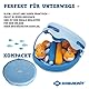 Schildkröt Fishing Game – Magnetisches Angelspiel für Kinder – fördert Feinmotorik & Koordination – 2 Teleskop-Angeln, 6 Fische & Faltbarer Eimer mit Unterwassermotiv – BPA frei