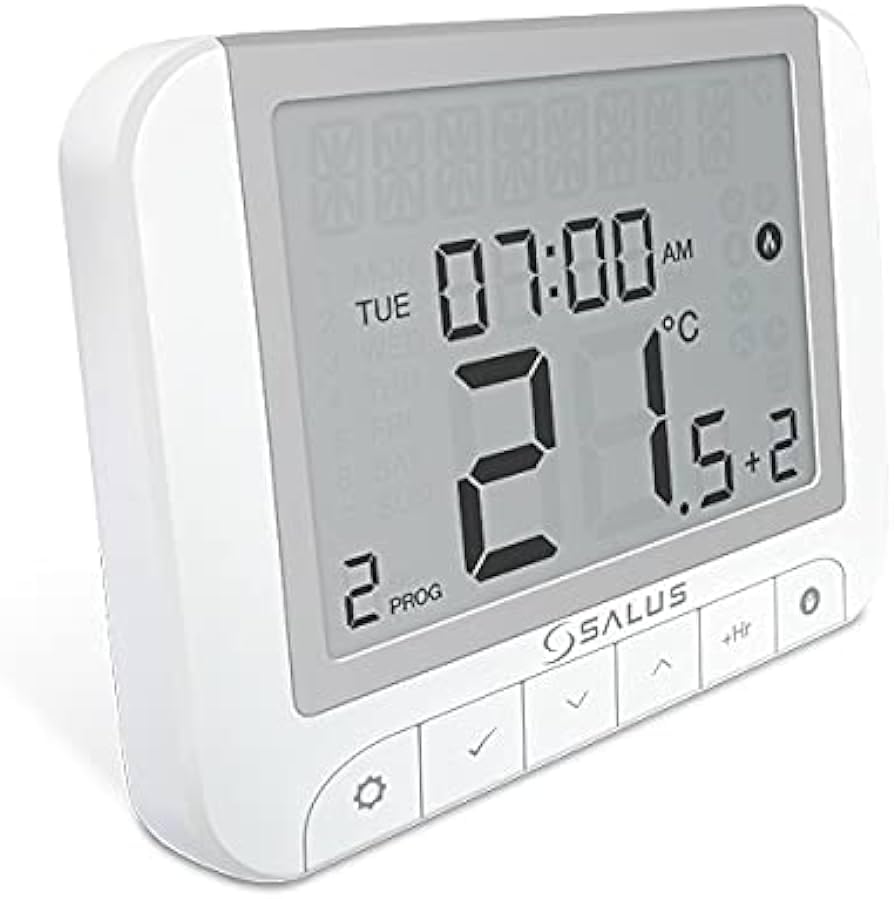 Salus RT520 Hard Wired Boiler Plus Compliant Programmable Room Thermostat (Large Display) 5 Year Warranty - Hanicks