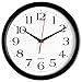 Bernhard Products Black Wall Clocks, 2 Pack Silent Non Ticking 10 Inch Quality Quartz Battery Operated Round Easy to Read Home/Office/School Clock