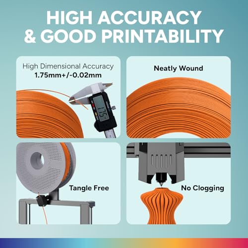 Image of OVERTURE High Speed Refill PLA 1.75mm Filament, 1kg Orange