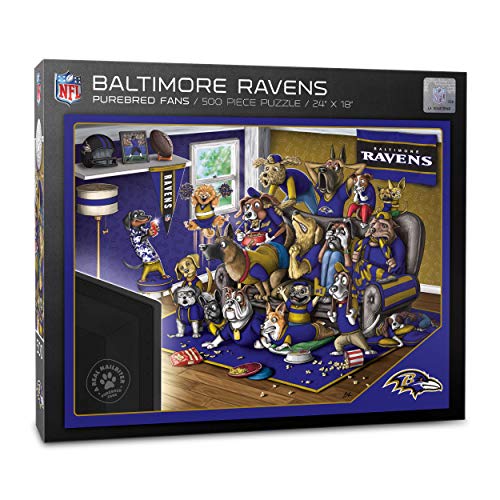 Image of YouTheFan NFL Purebred Fans 500pc Puzzle - A Real Nailbiter