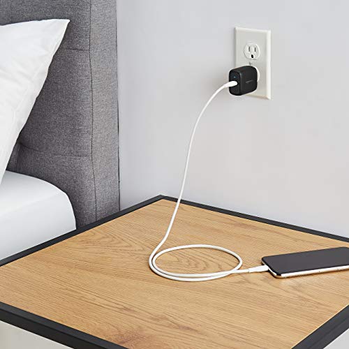 Image of Amazon Basics 30W One-Port Foldable GaN USB-C Wall Charger with Power Delivery PD for Tablets & Phones (iPhone 16 /15 /14 /13 /12 /11 /X, iPad, Samsung, and More), Compact Travel Charger, Non-PPS, Black