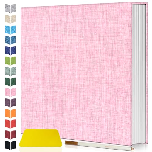 Image of Artfeel Photo Album Self Adhesive Scrapbook,Large Photo Book for 4x6,5x7,8x10 Pictures,DIY Album for Baby Wedding Family Travel Birthday,with Metallic Pen and Scraper