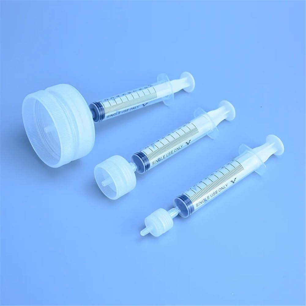 Laborausstattung und -bedarf PP-Spritzenkopf 13 mm/25 mm/50 mm Abnehmbarer Kopf Wiederverwendbare austauschbare Membranfiltration ohne Membran