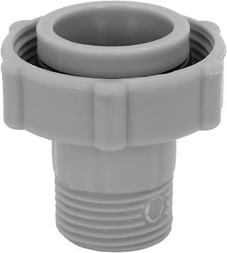 Universal Swimming Pool Drain Fitting Connector - 1.5-inch ID for Coleman Pools, 3/4-inch NPT Threaded Adapter for Garden Hose