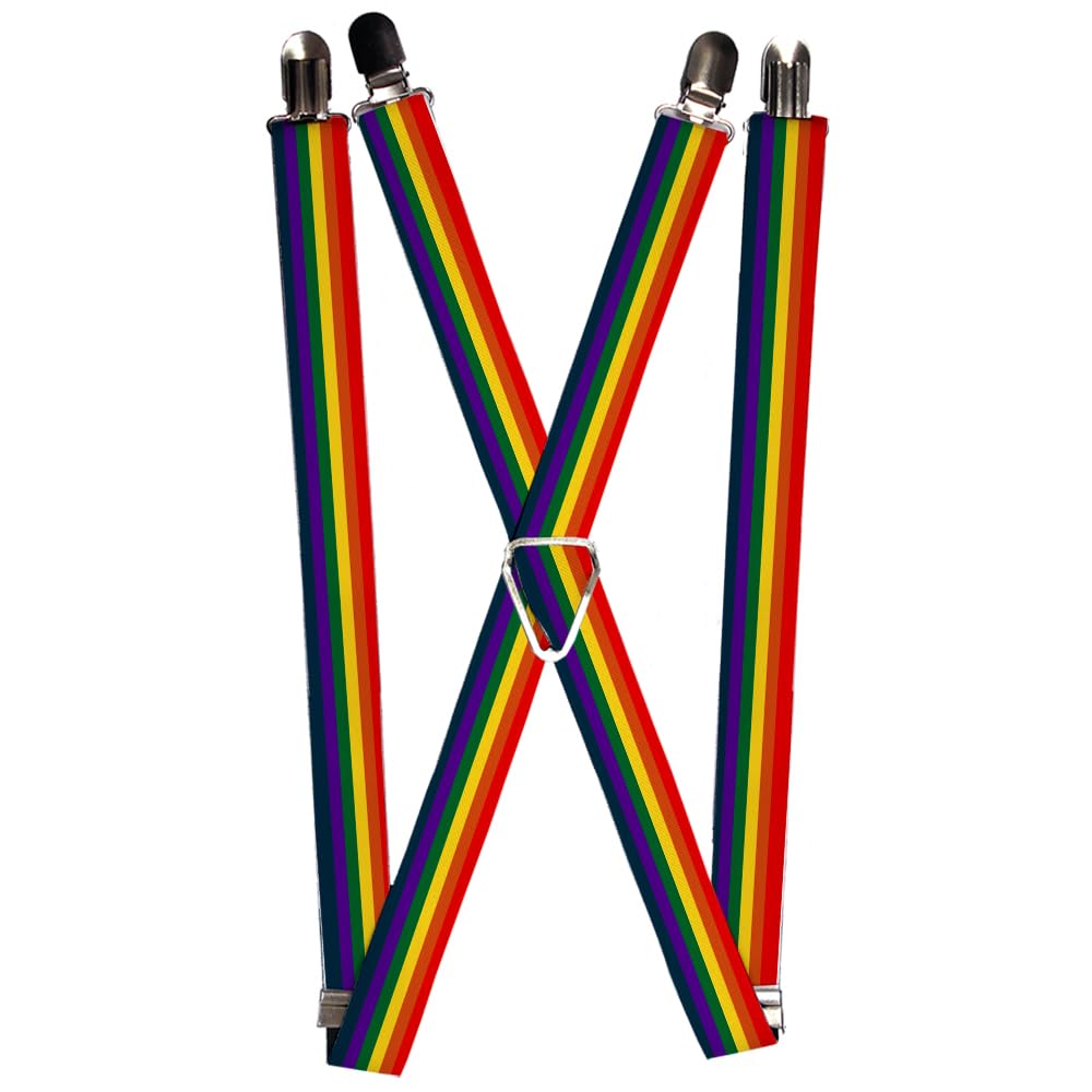 Buckle-Down - Suspenders Suspender - Rainbow mens One size